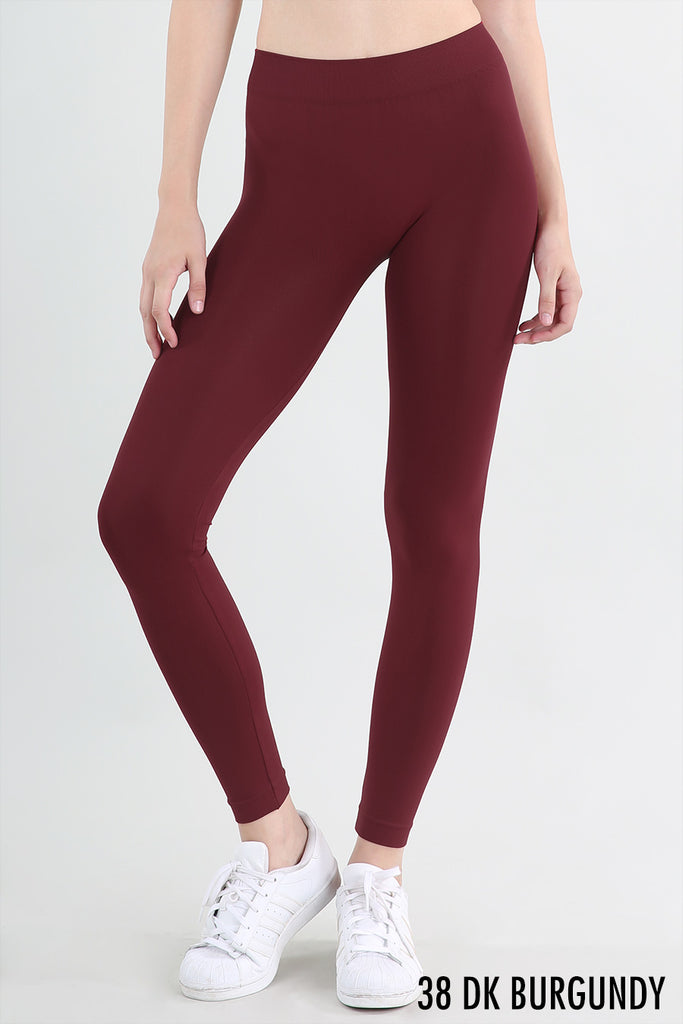 Burgundy Colour Ankle Length Leggings